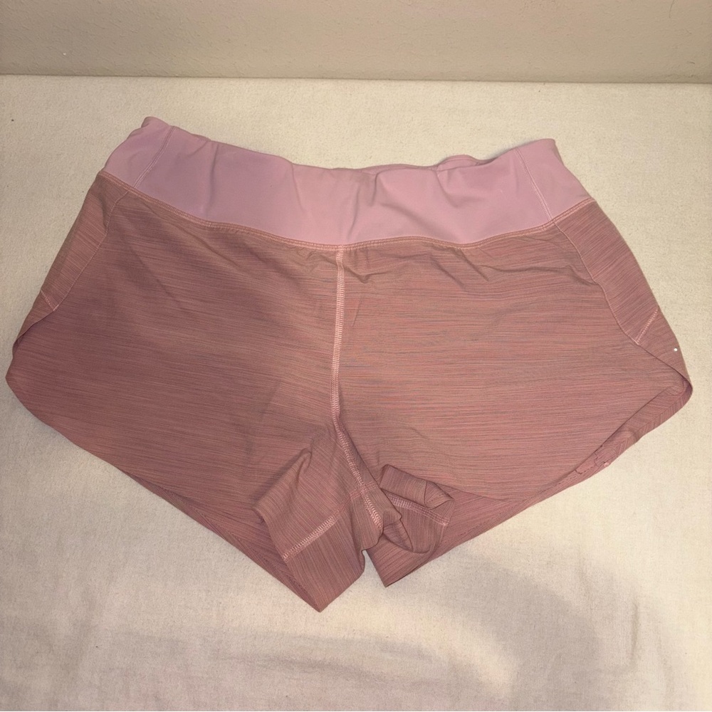 Athleta Run With It Textured‎ 3.5” Short Light Pink Size L